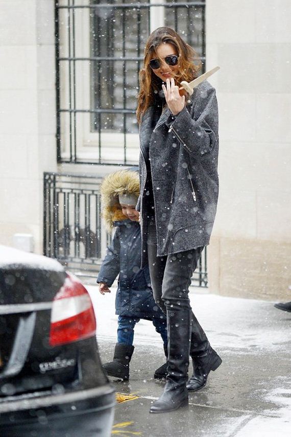 Miranda Kerr and Flynn Go Walking in a Winter Wonderland - 12thBlog