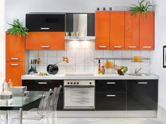 Bright colors in kitchen design - 12thBlog