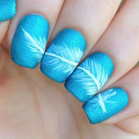Amazing Feather Nail Art Designs - 12thBlog