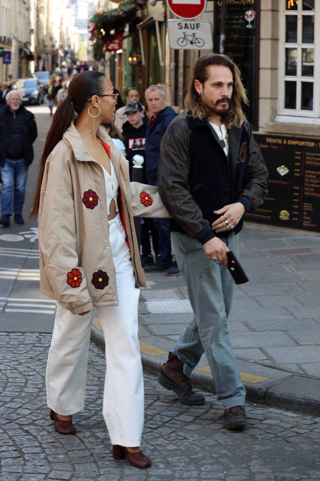 Zoe Saldana and Marco Perego celebrated Easter on Ile Saint Louis in